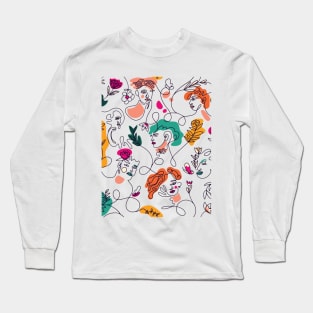 FACES Long Sleeve T-Shirt